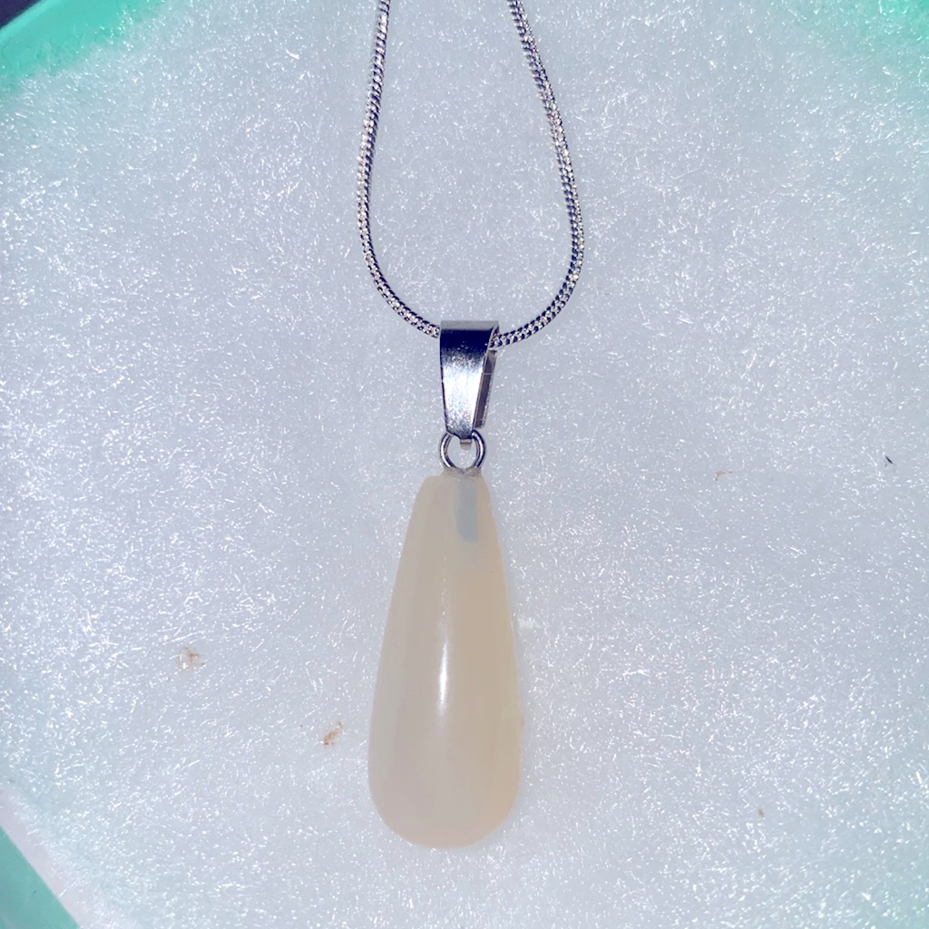 Boho Lemon Quartz Sterling Silver Necklace 16 20$